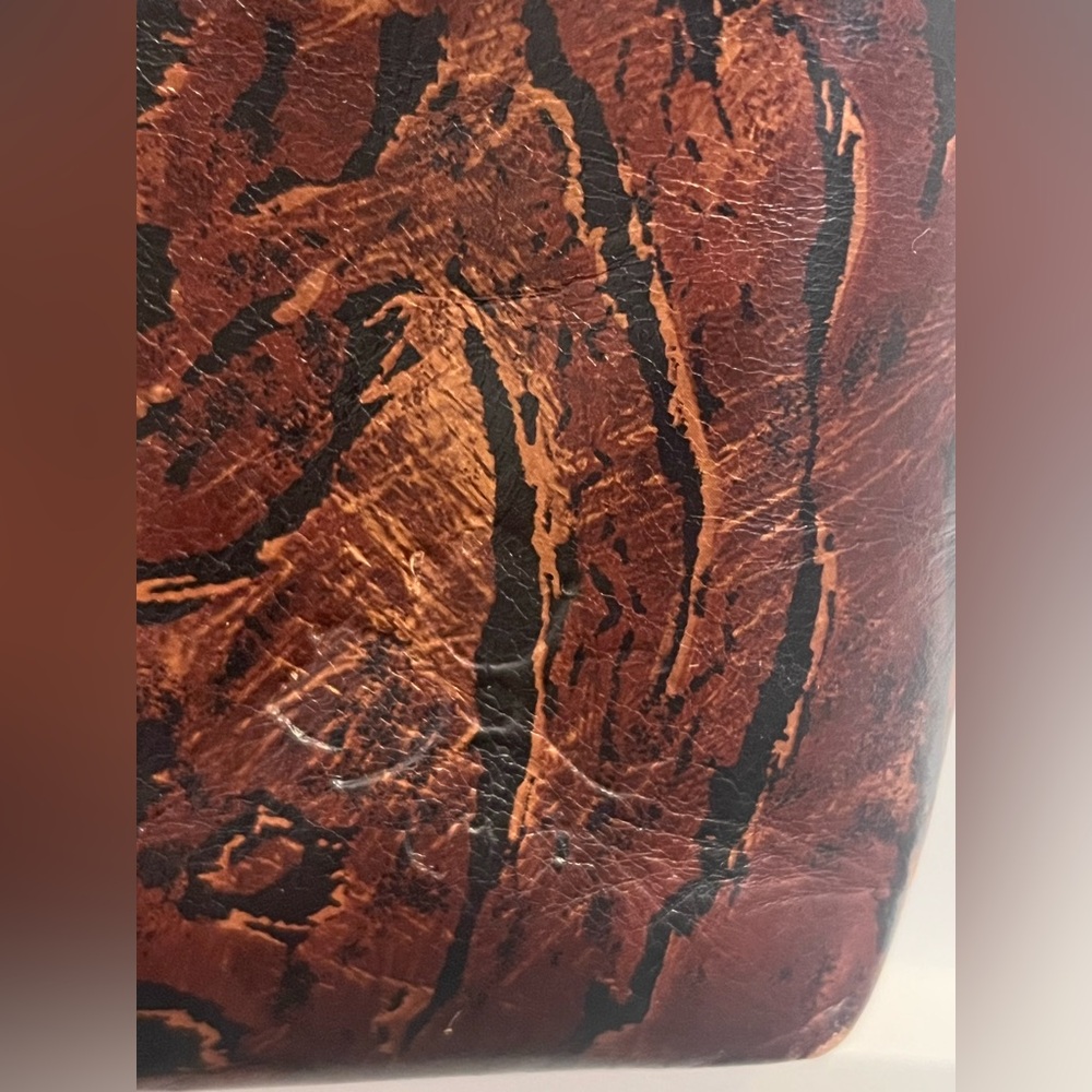 Patricia Nash Potenaz Brown Animal Print Frame Clutch - Picture 2 of 9
